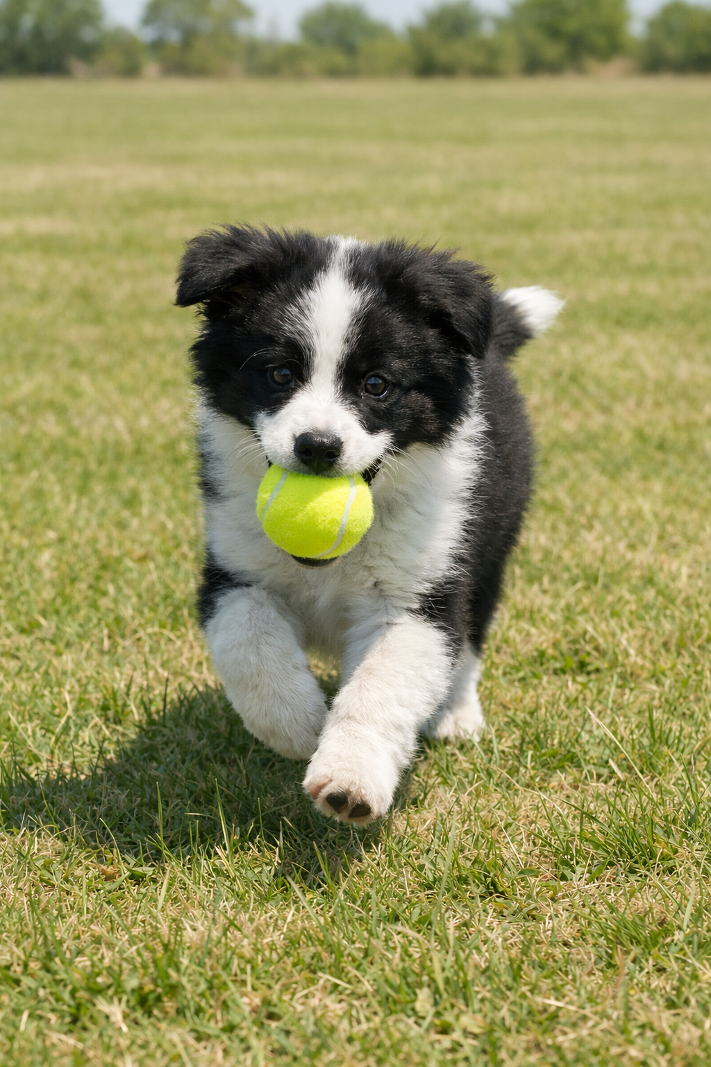 Elastic doggy tennis balls