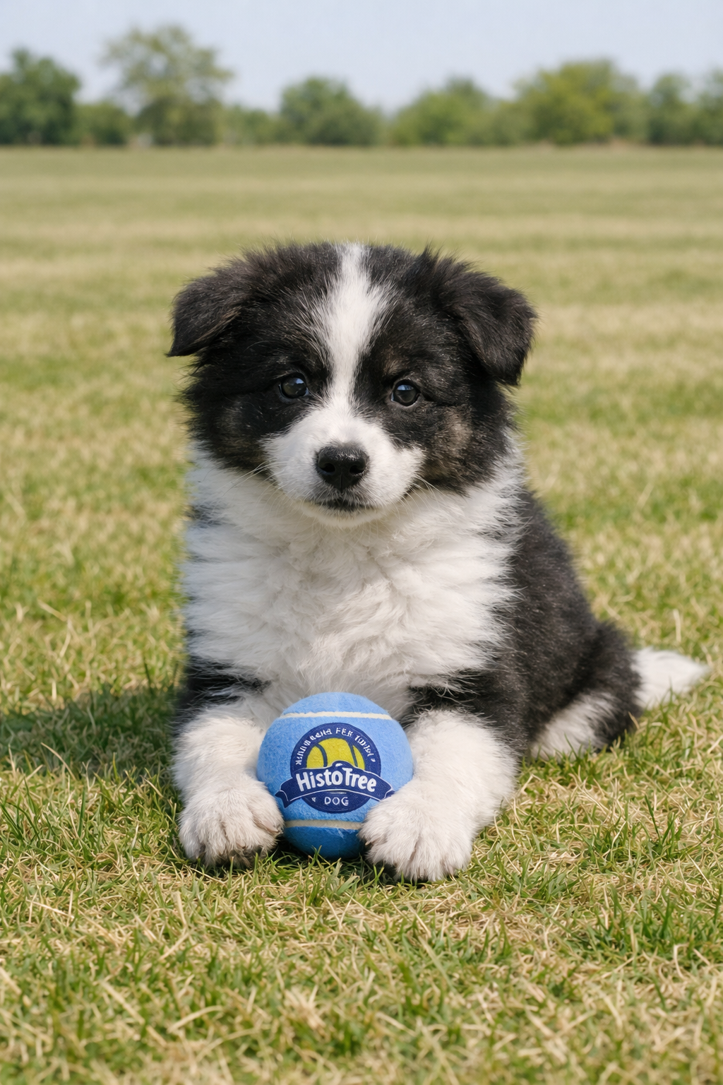 Elastic doggy tennis balls